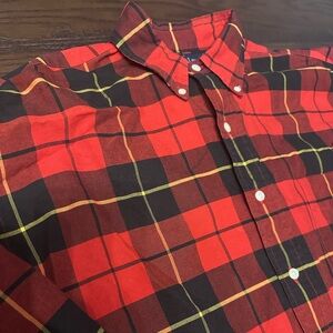 Ralph Lauren Red Plaid The Big Oxford Size Men’s Large Flannel